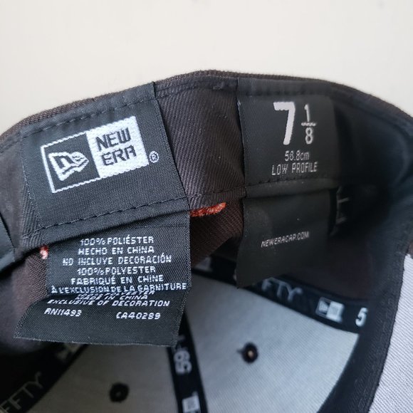 New Era Cleveland Browns 59Fifty Fitted Sz 7 1/8 Hat Cap Low Profile NFL New - Picture 10 of 10